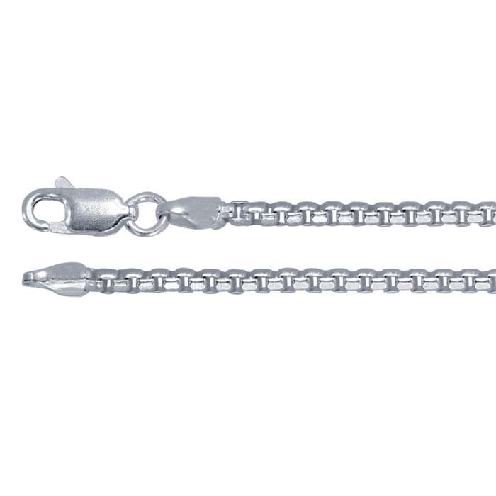 Sterling Silver 2.1 Rounded Box Chain