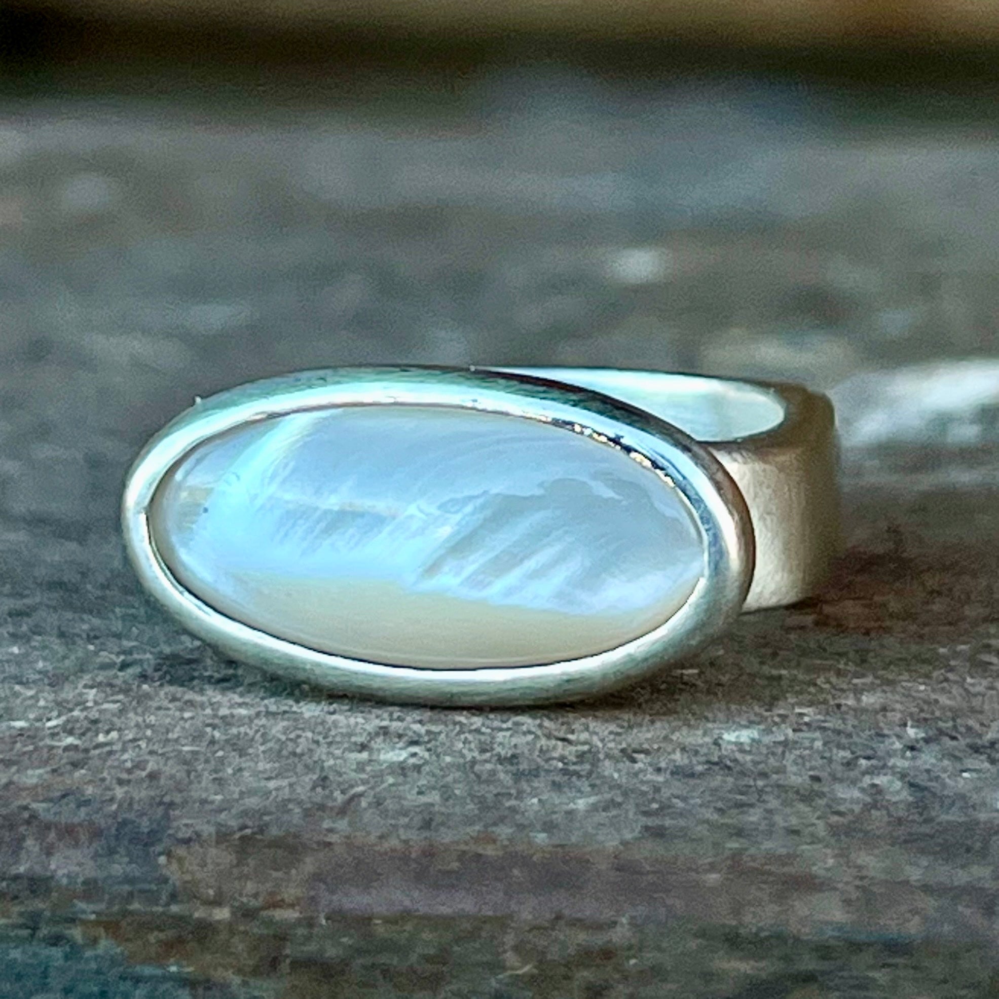 Mother of Pearl Nomad Ring
