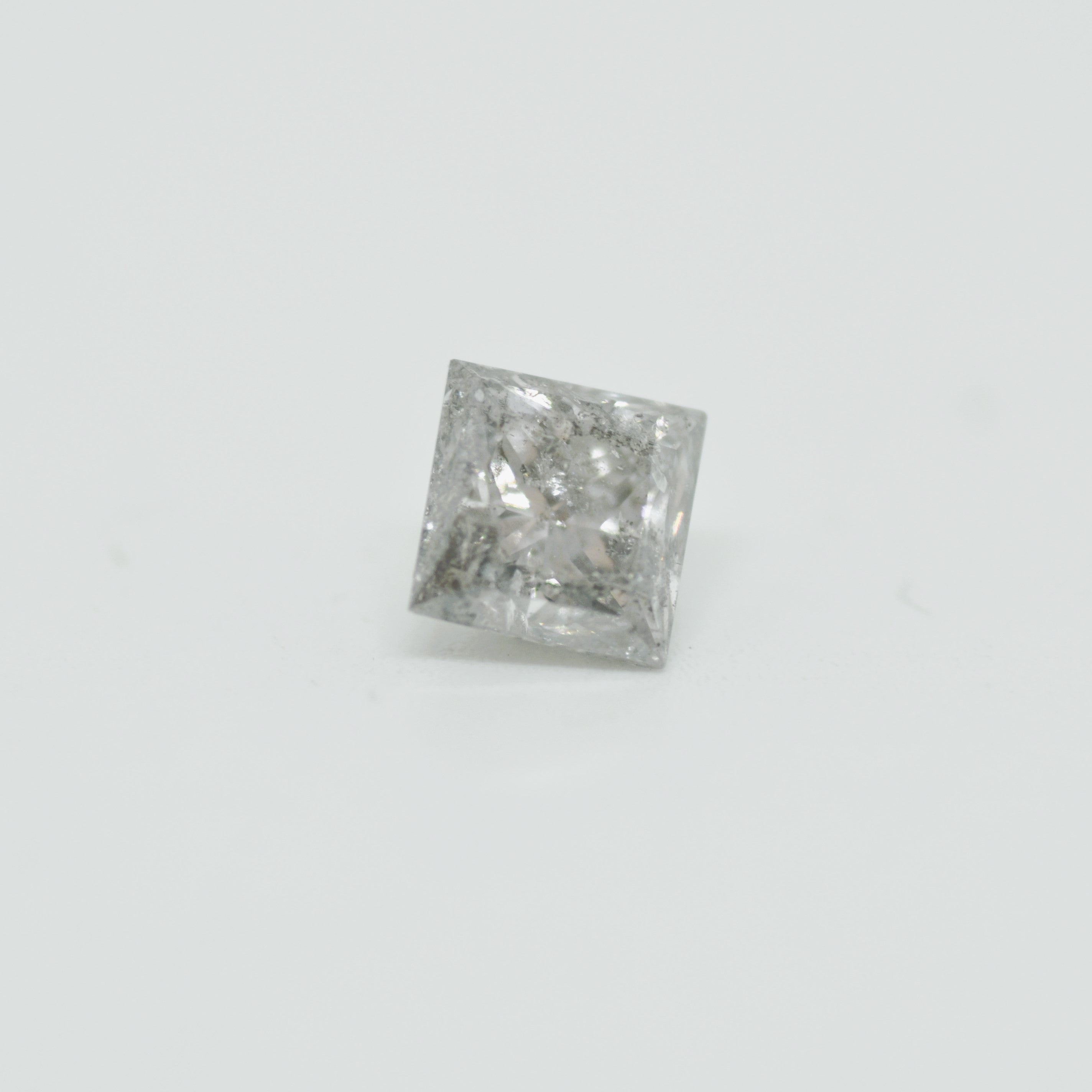 2.03 CT Salt and Pepper Princess Cut