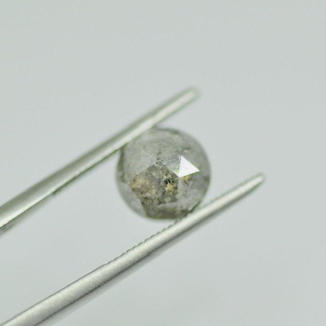 2.10 CT Salt and Pepper Rose Cut Diamond