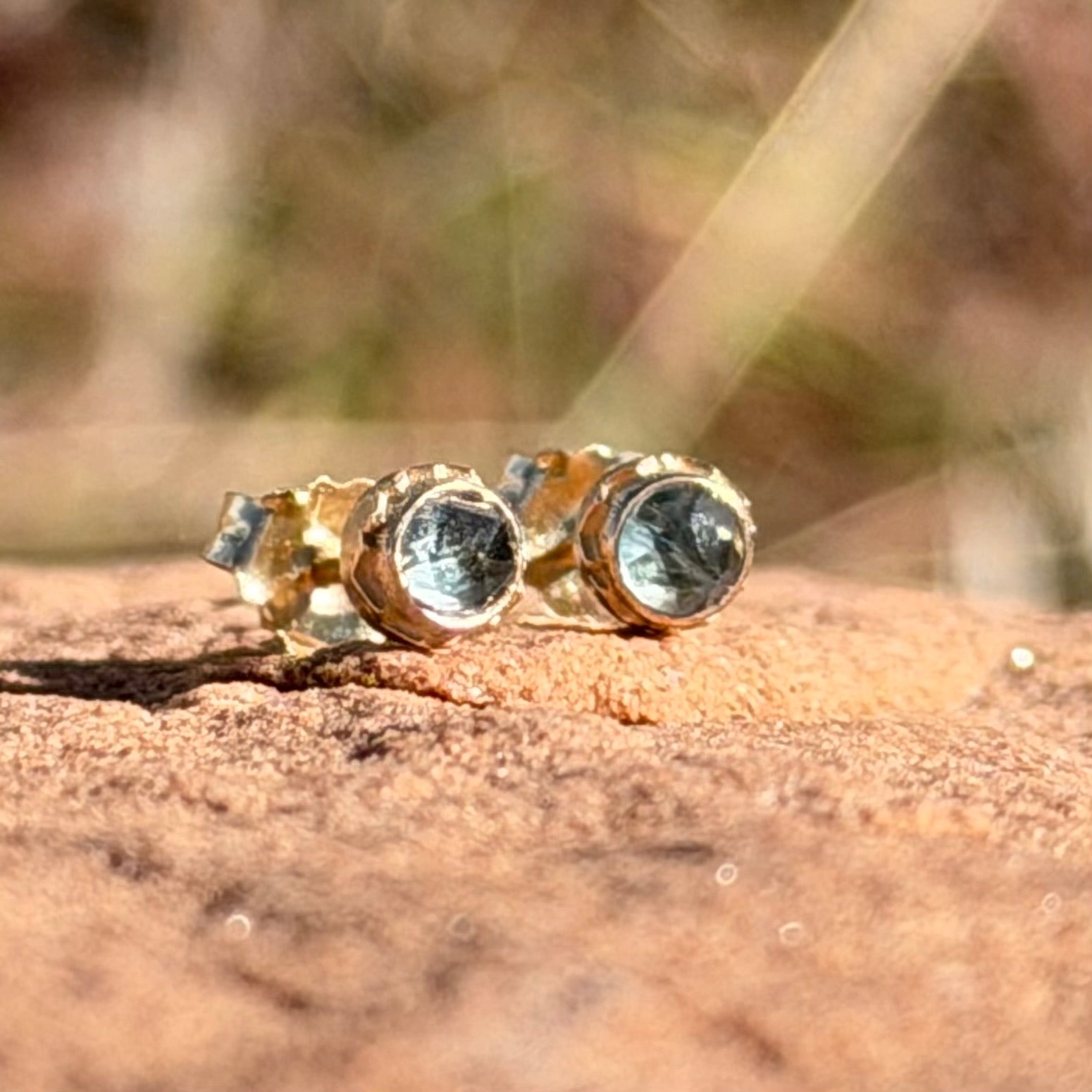 Montana Sapphire Studs