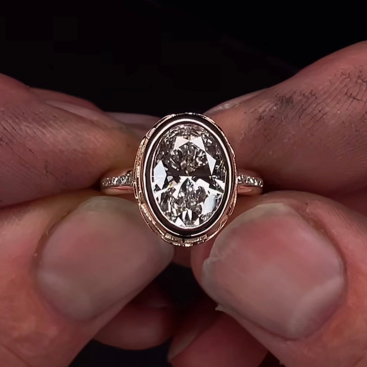 Oval Lab Grown Brilliant Diamonds