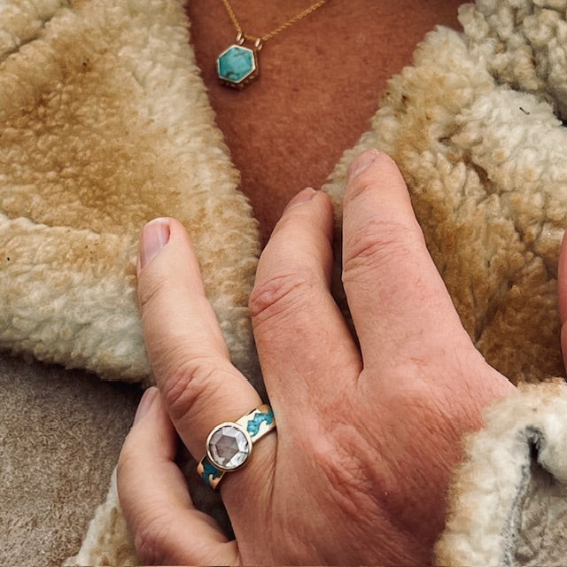 Mountains Above Sea Below Diamond Ring