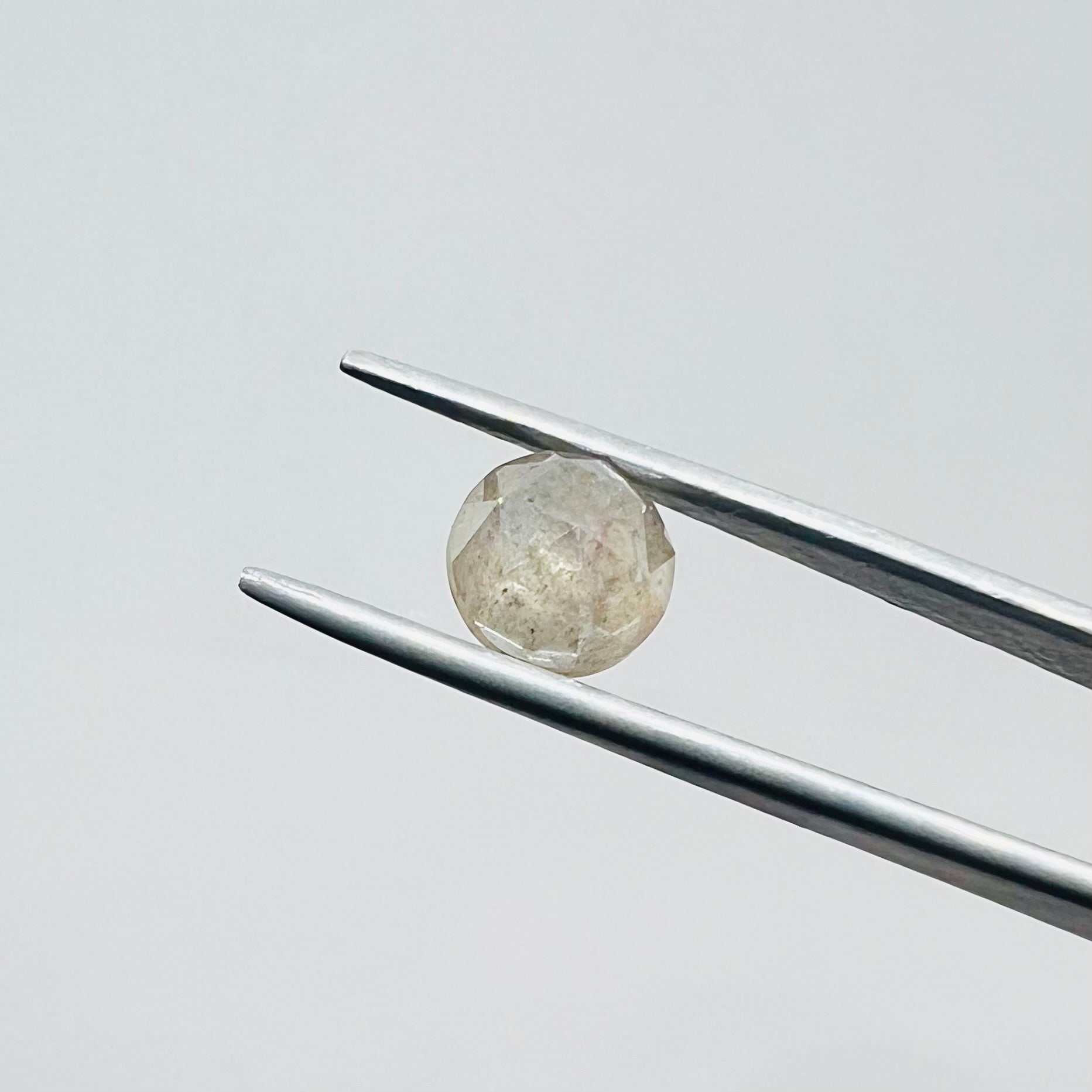 1.14 CT Rose Cut Salt and Pepper Diamond