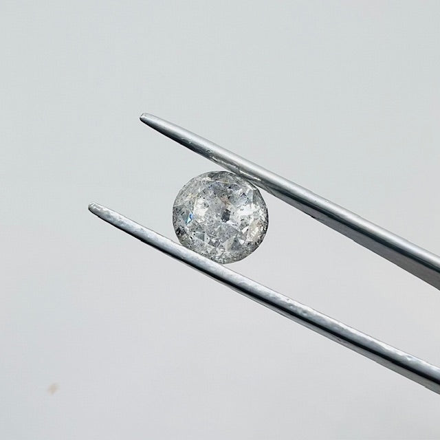 1.7 CT Brilliant Cut Salt and Pepper Diamond