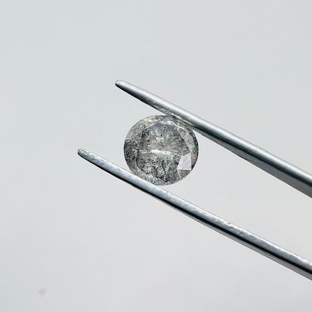 1.8 CT Brilliant Cut Salt and Pepper Diamond