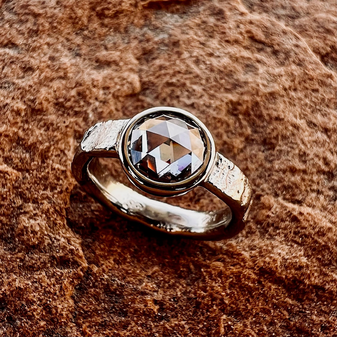 Sandstone Diamond Ring