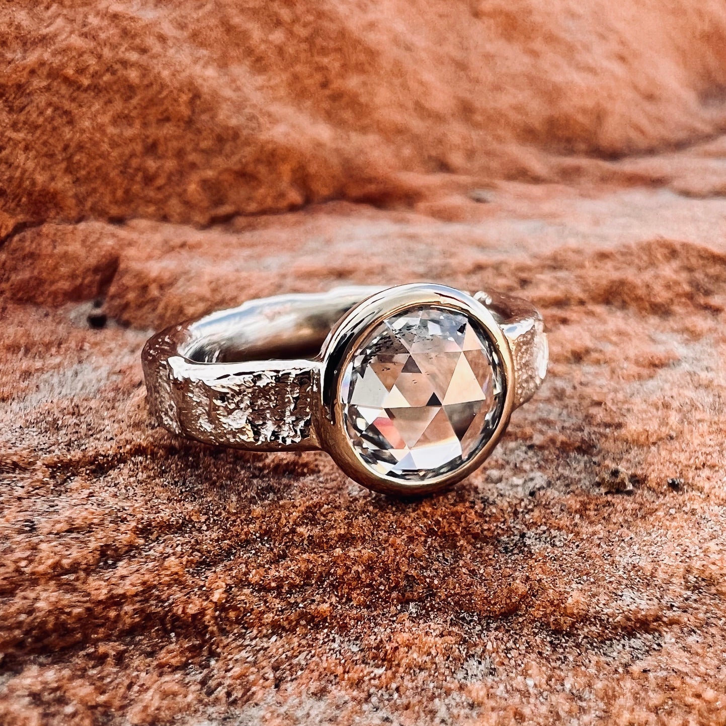 Sandstone Diamond Ring