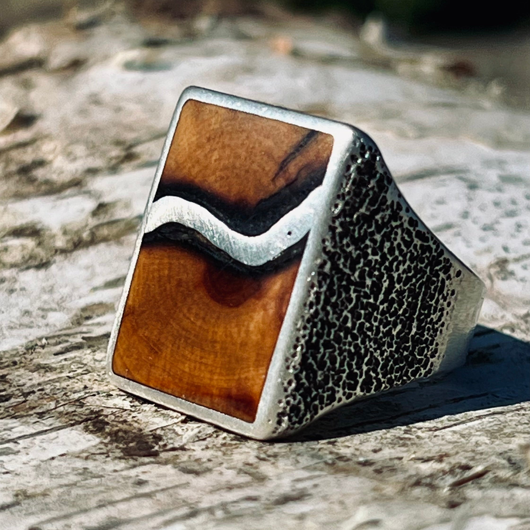 Wood Kintsugi Ring