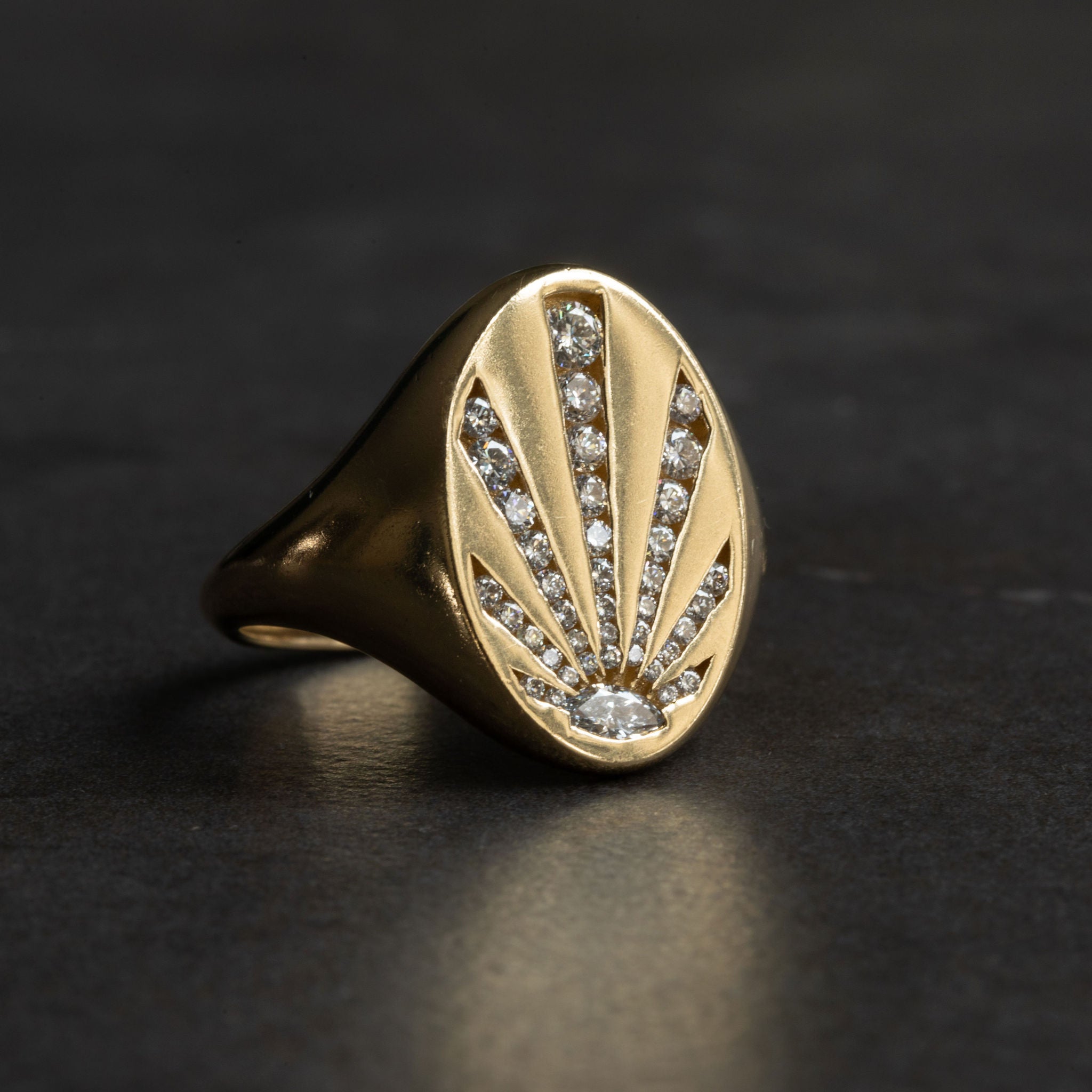 Diamond Sunray Ring