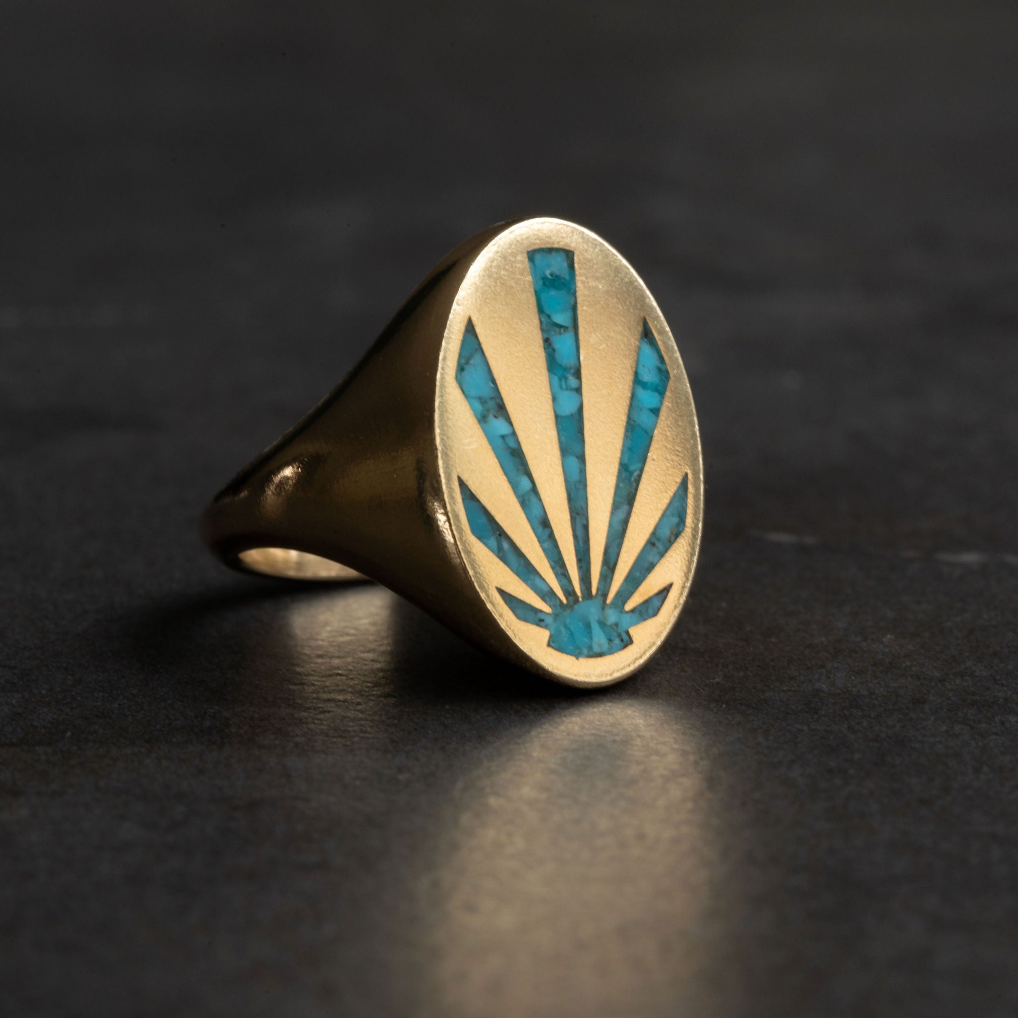 Gold Sunray Signet
