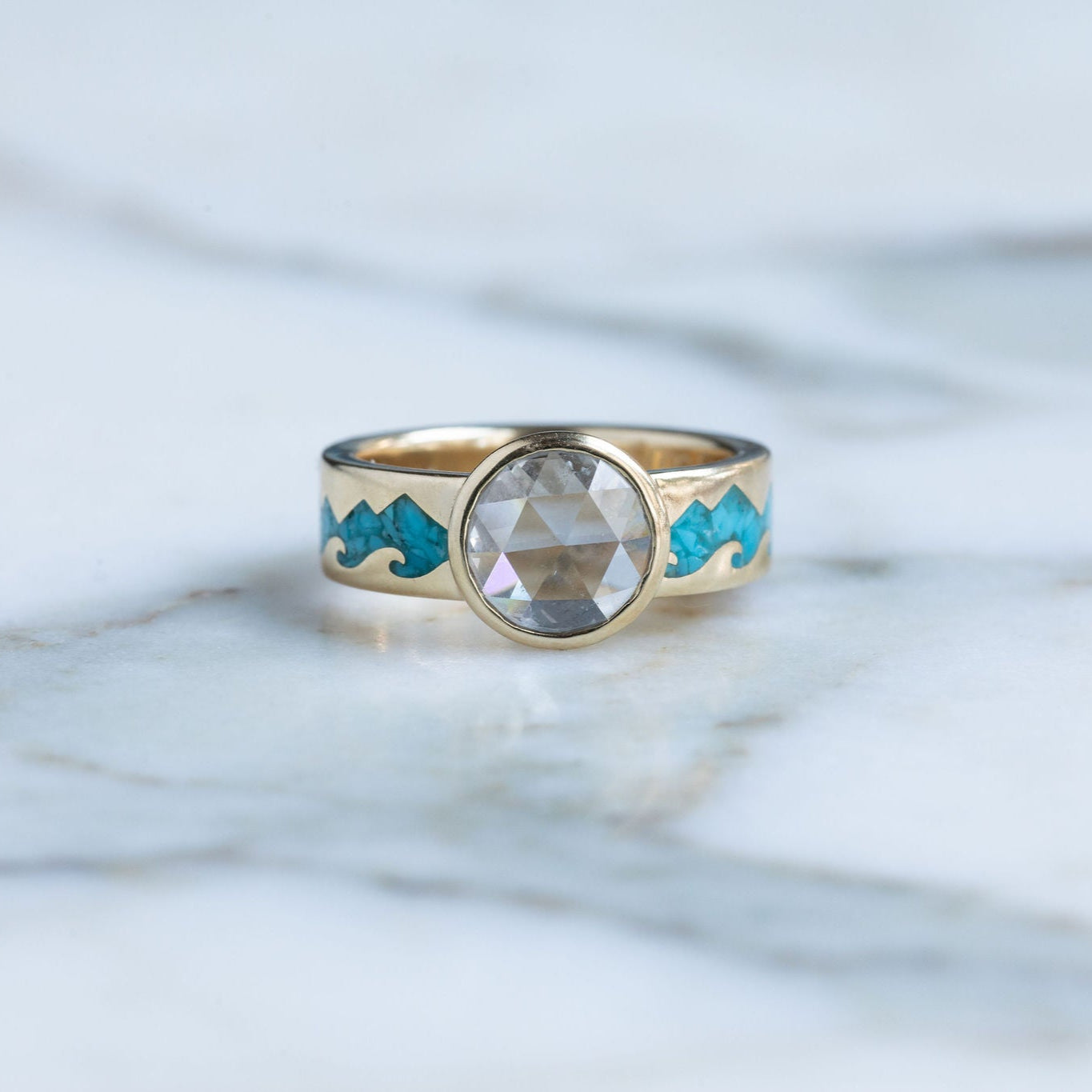 Mountains Above Sea Below Diamond Ring