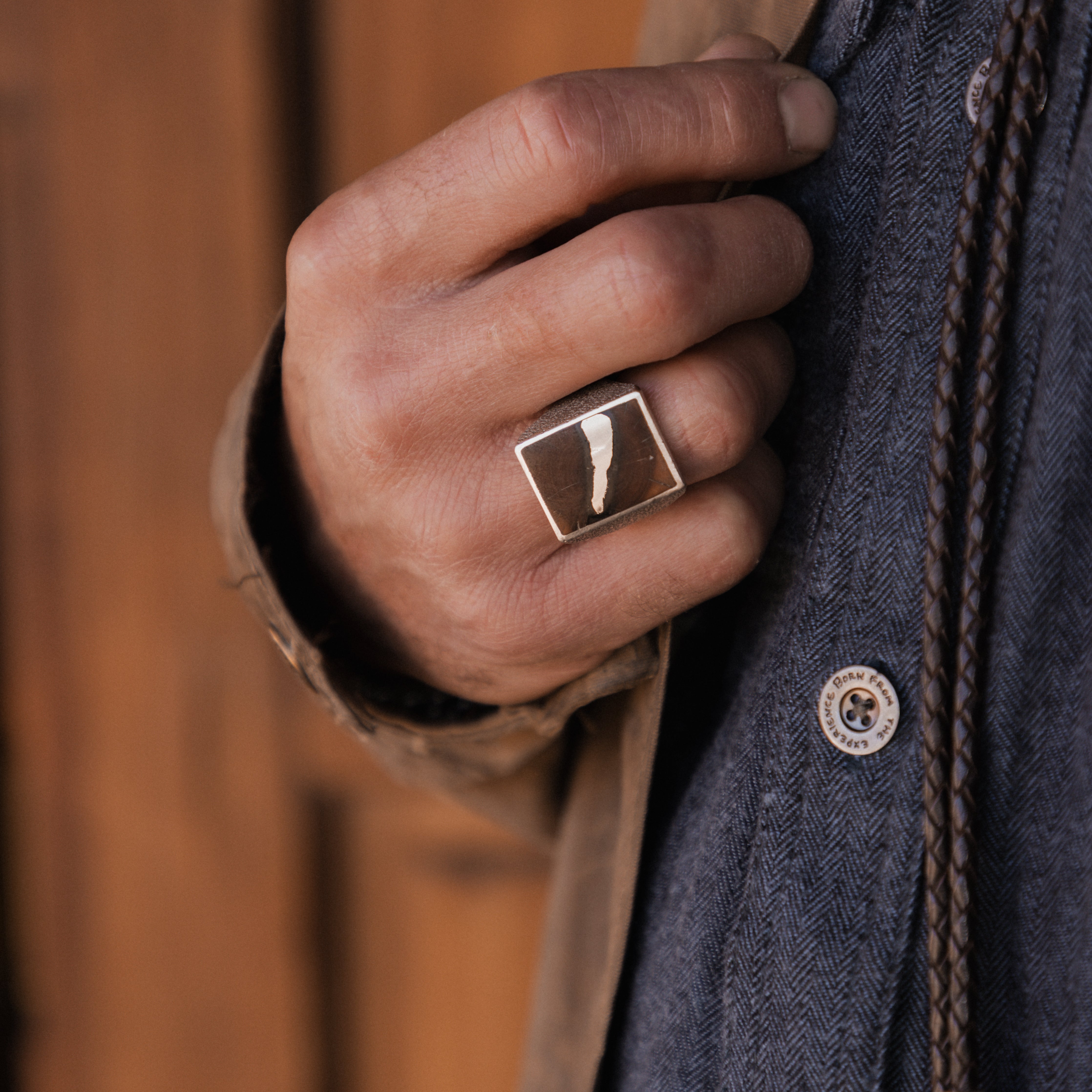 Wood Kintsugi Signet