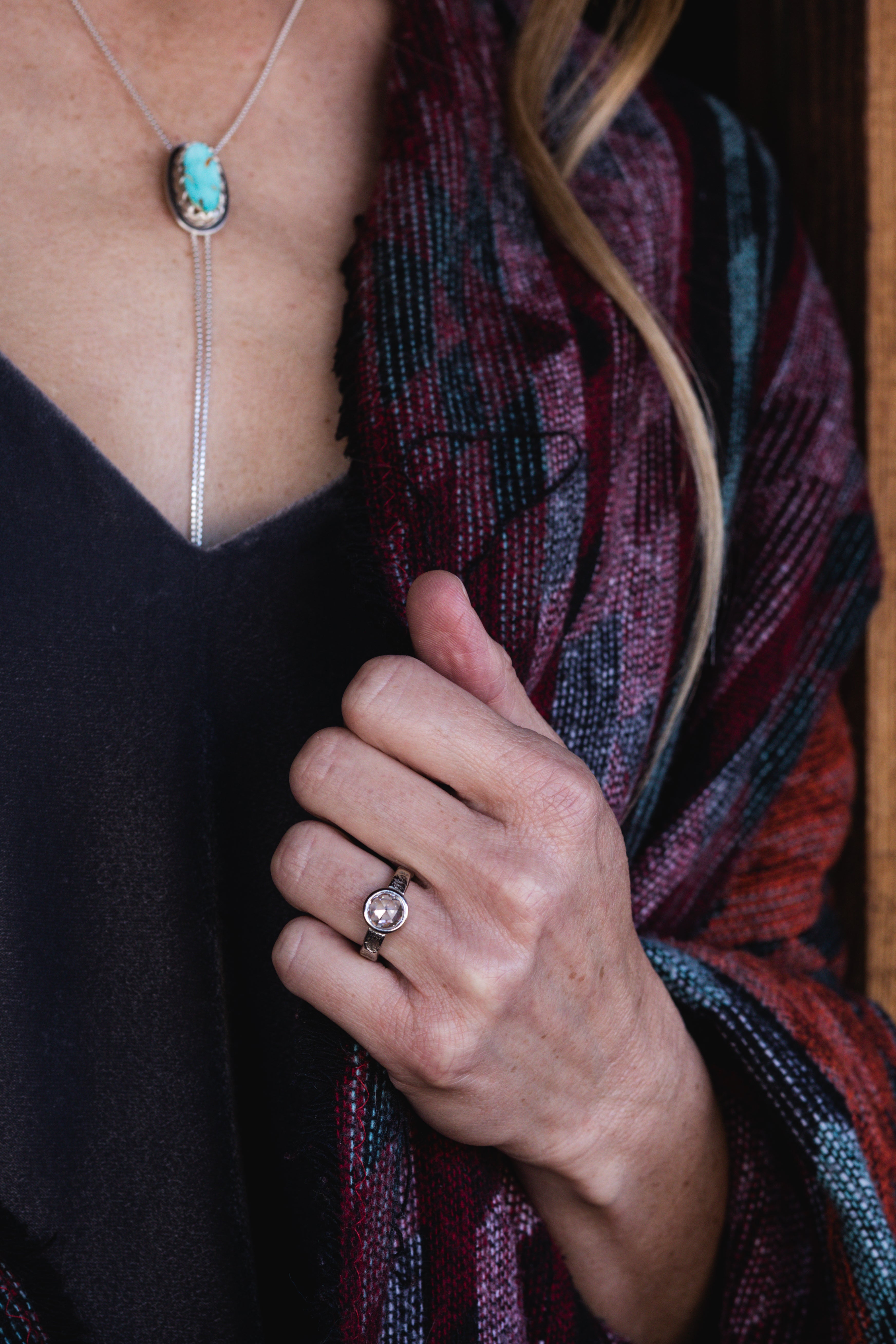 Sandstone Diamond Ring