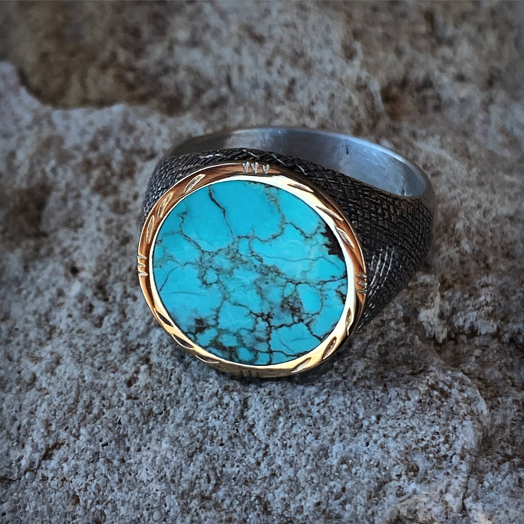 Golden Turquoise Signet