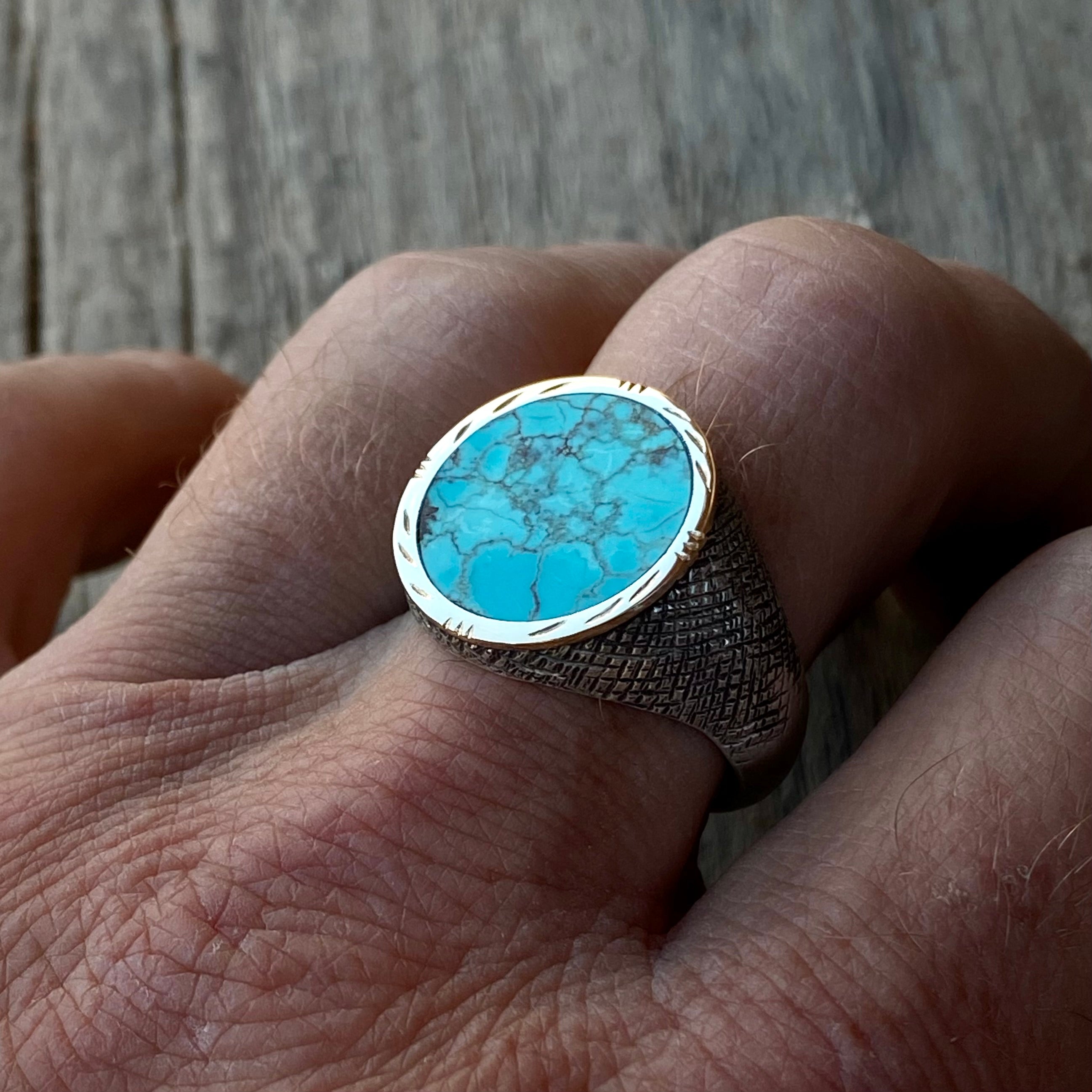 Golden Turquoise Signet