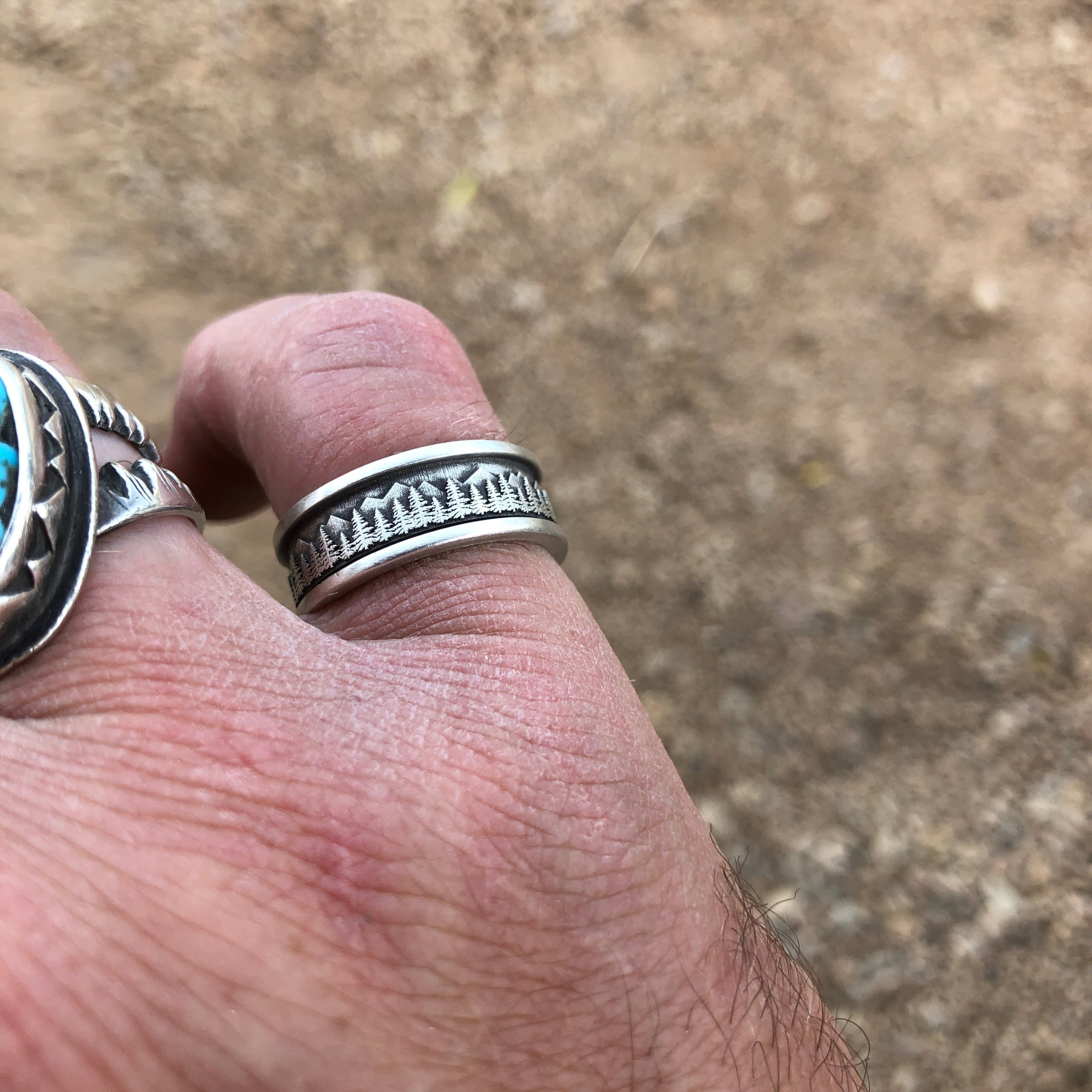 Sterling Silver Alpine Band