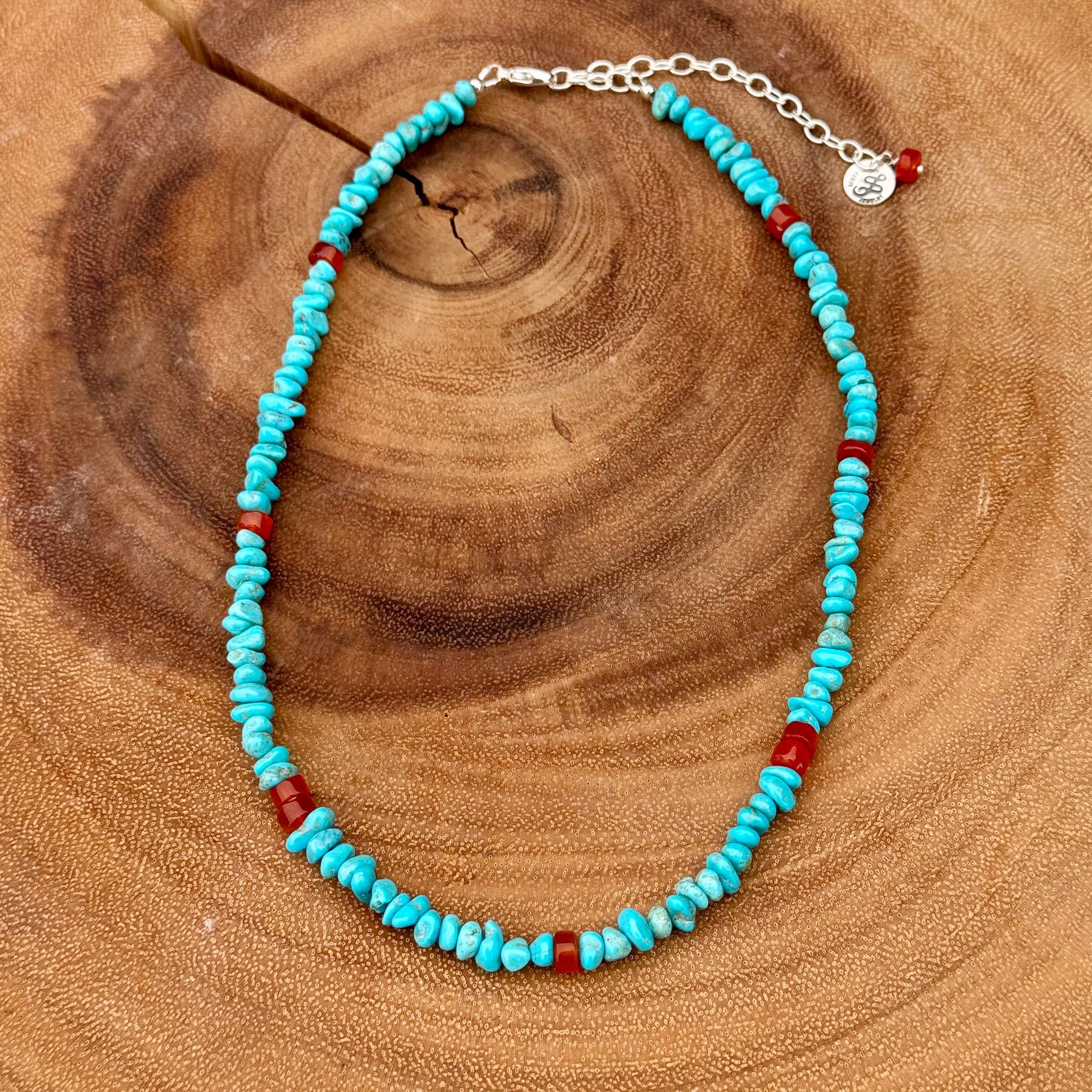 Beaded turquoise necklace | Necklace | Scott James Jewelry