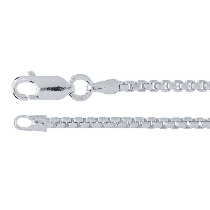 Sterling Silver 1.8 Rounded Box Chain