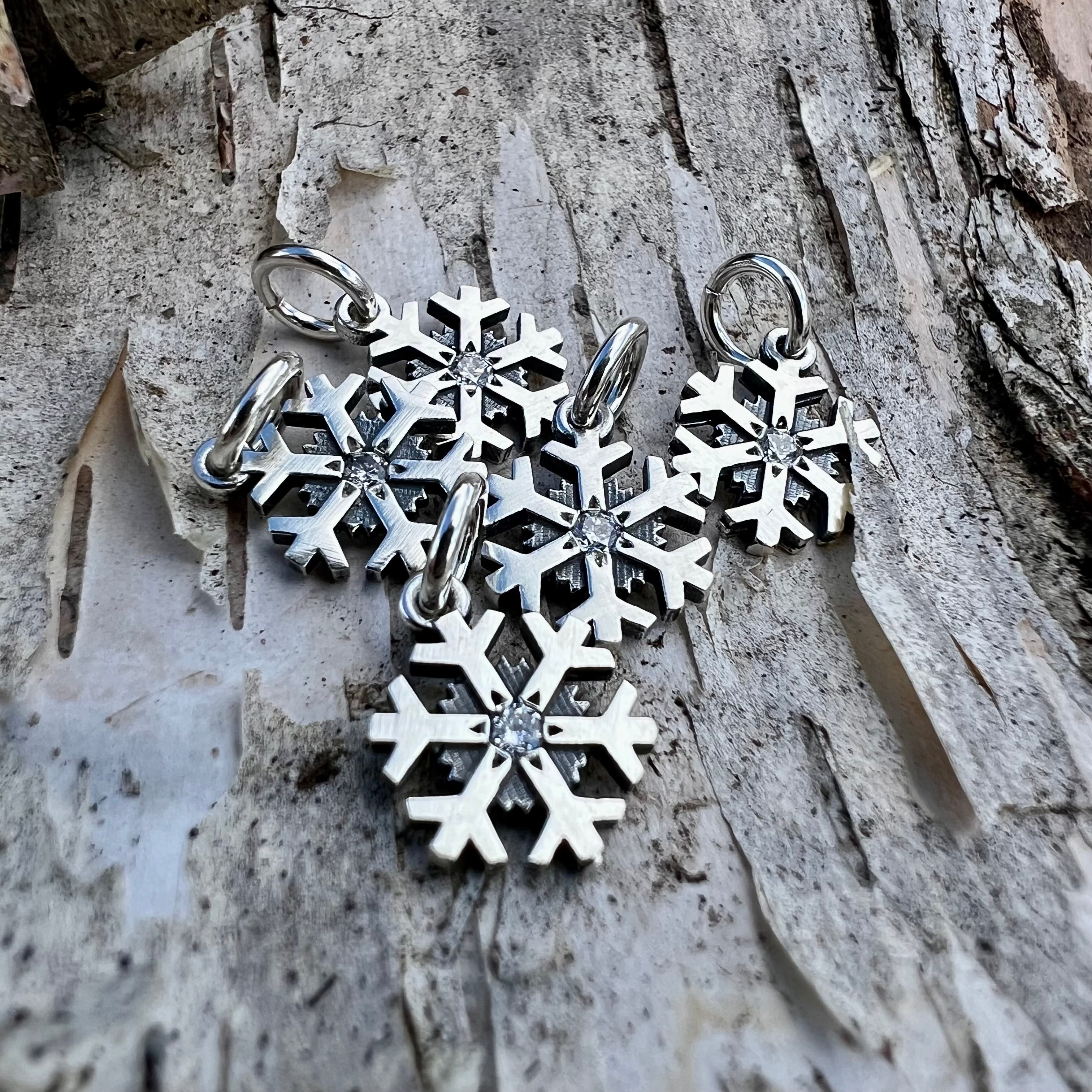 Diamond Snowflake Charm