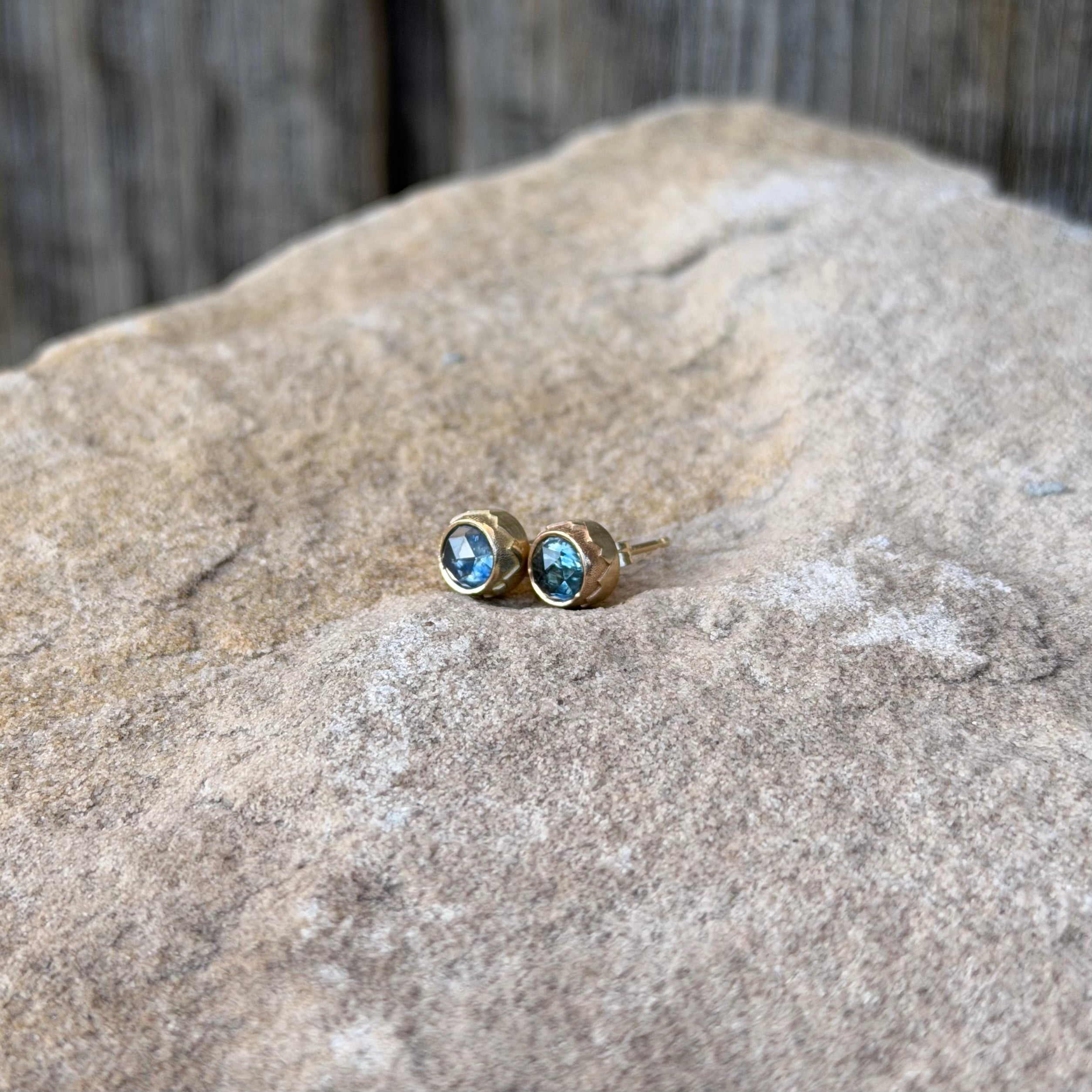 Montana Sapphire Studs