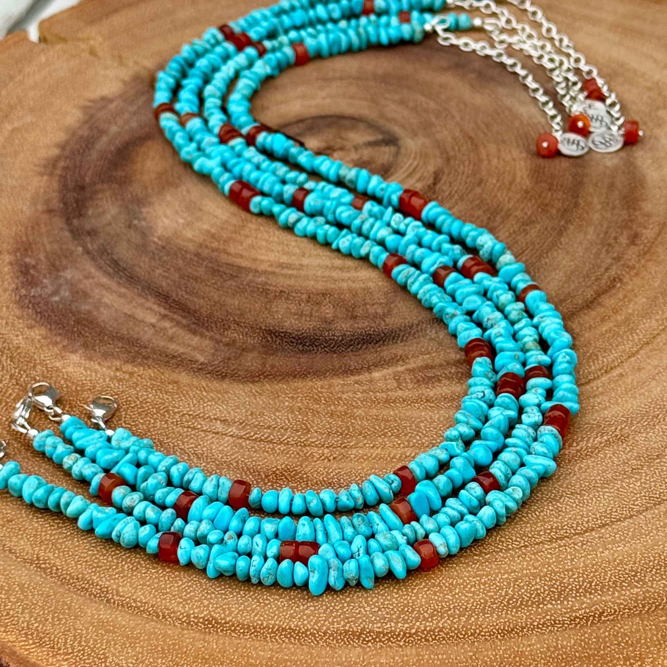 Beaded turquoise necklace | Necklace | Scott James Jewelry