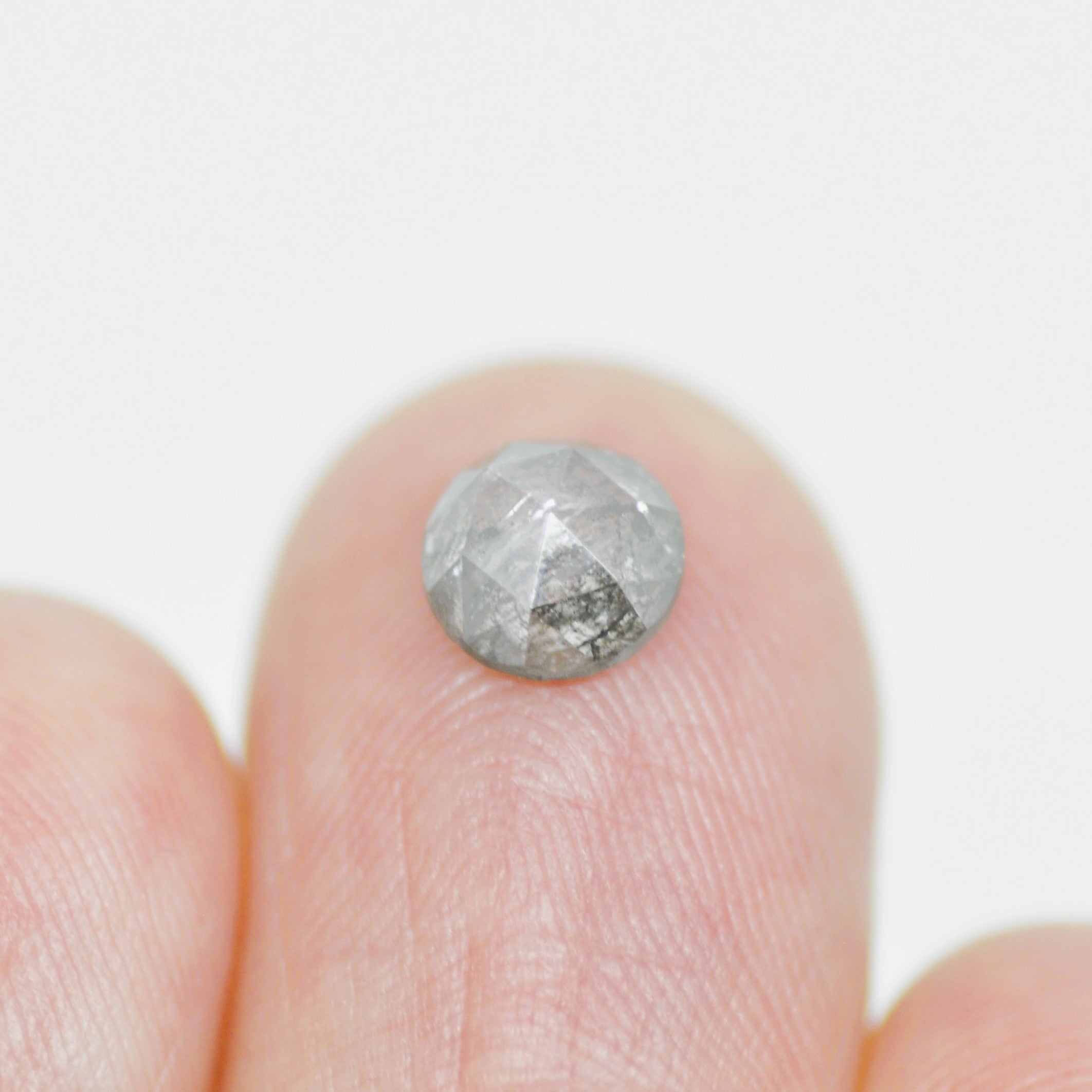 1.31 CT Salt and Pepper Rose Cut Diamond