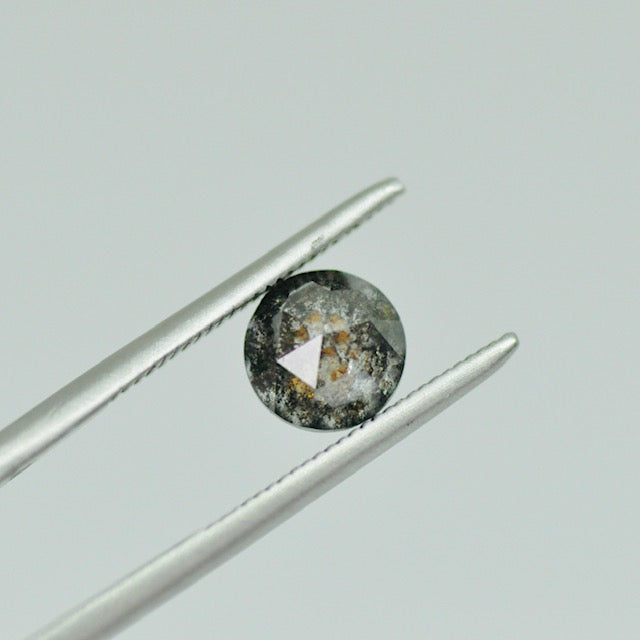 1.09 CT Salt and Pepper Rose Cut Diamond