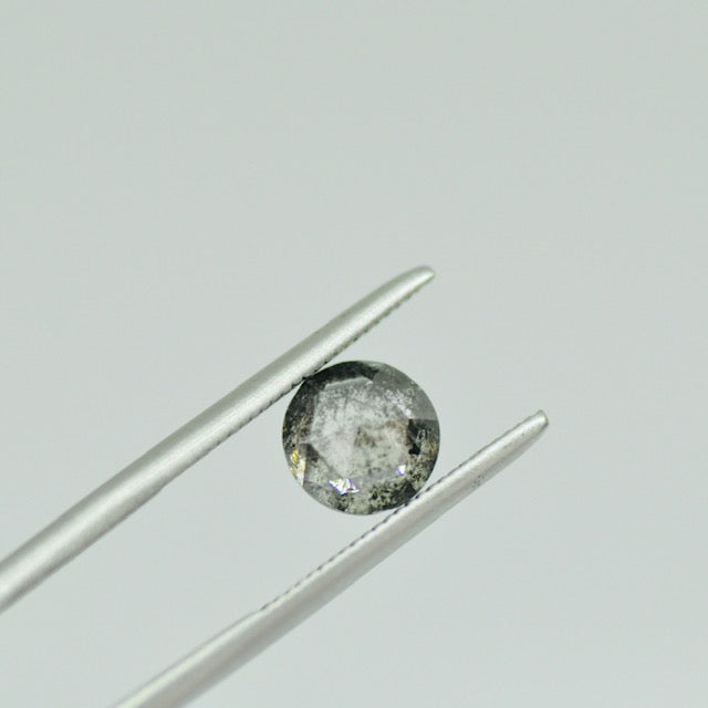 1.12 CT Salt and Pepper Rose Cut Diamond