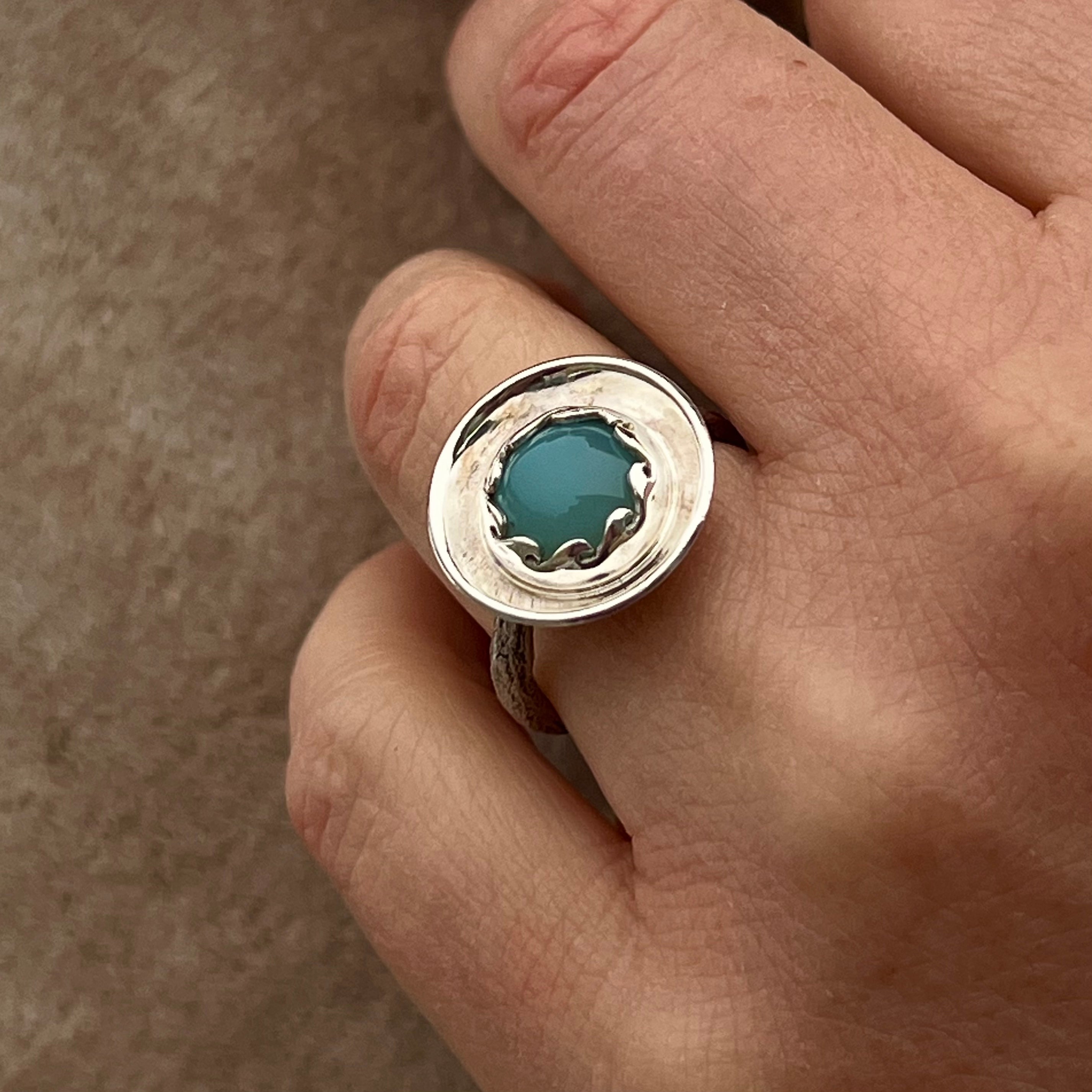 Chalcedony Water Ring