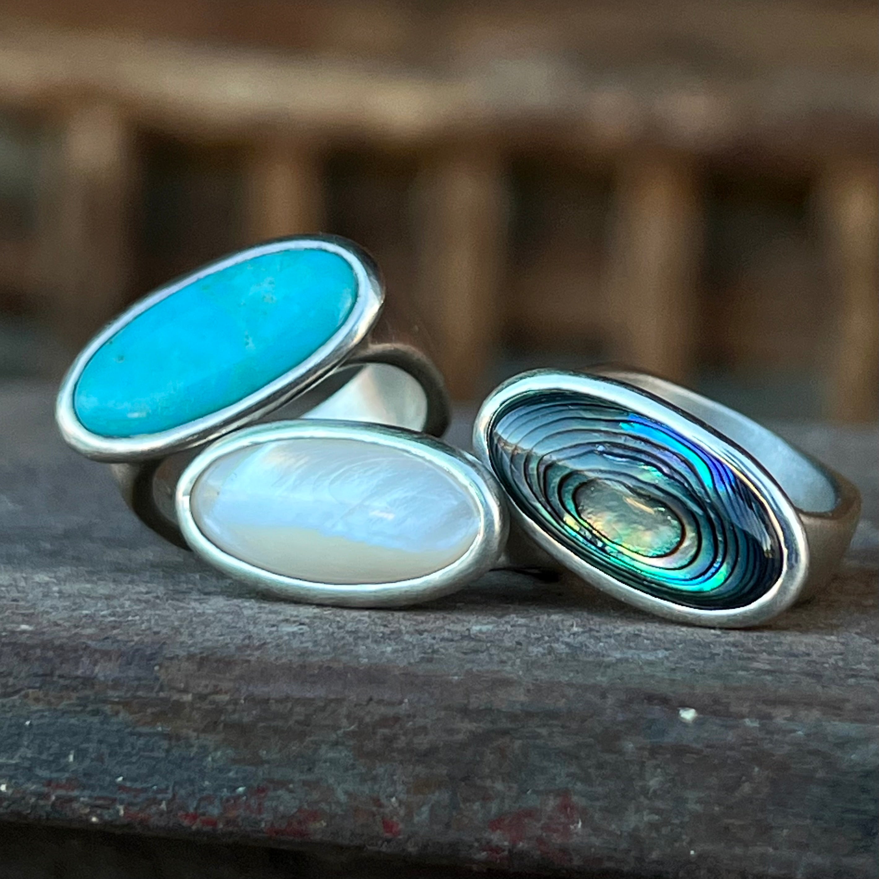 Mother of Pearl Nomad Ring
