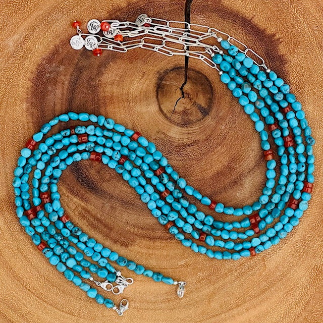 Beaded Turquoise Necklace