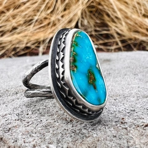 Way of the Water Ring or Necklace - Closed Bezel