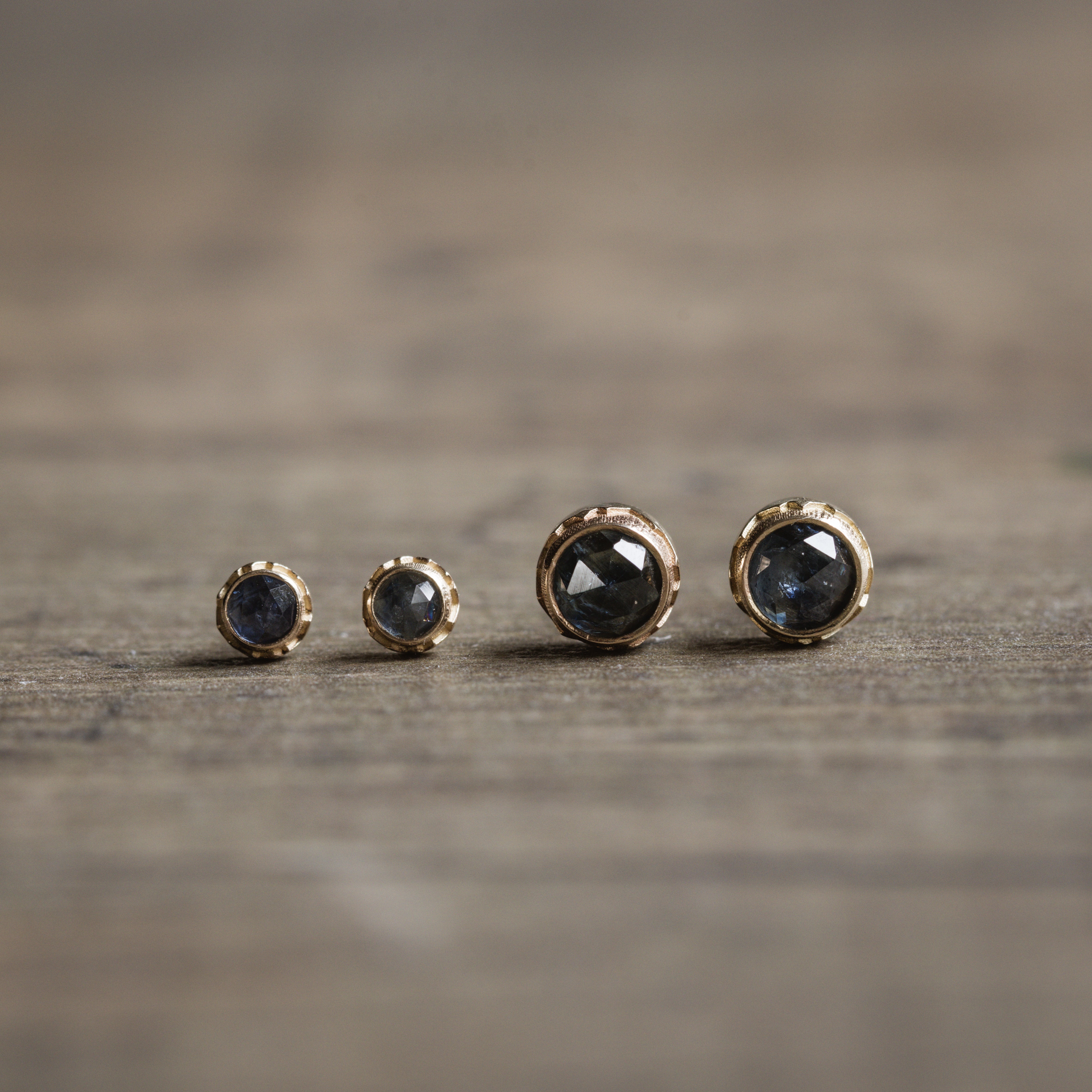 Montana Sapphire Studs
