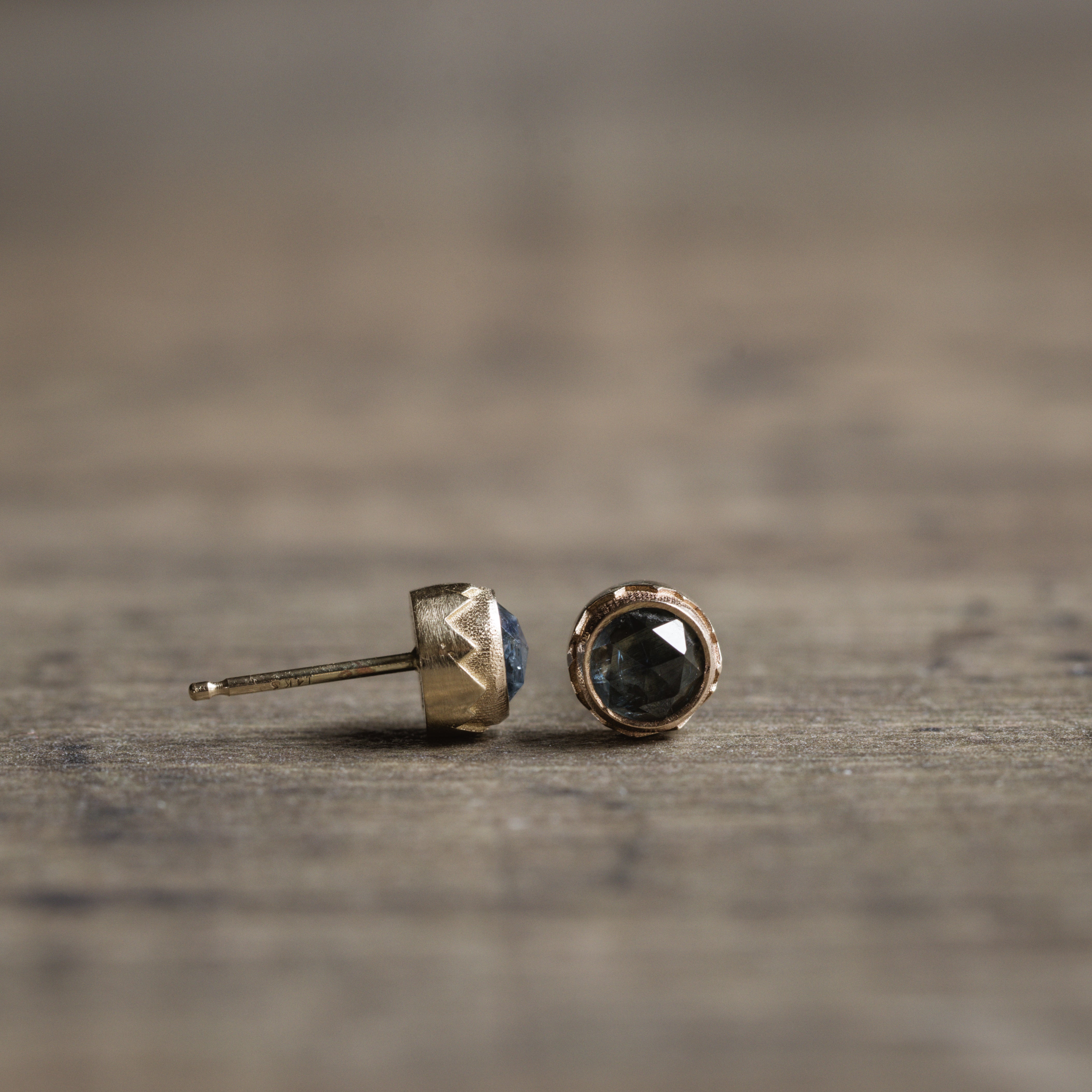 Montana Sapphire Studs