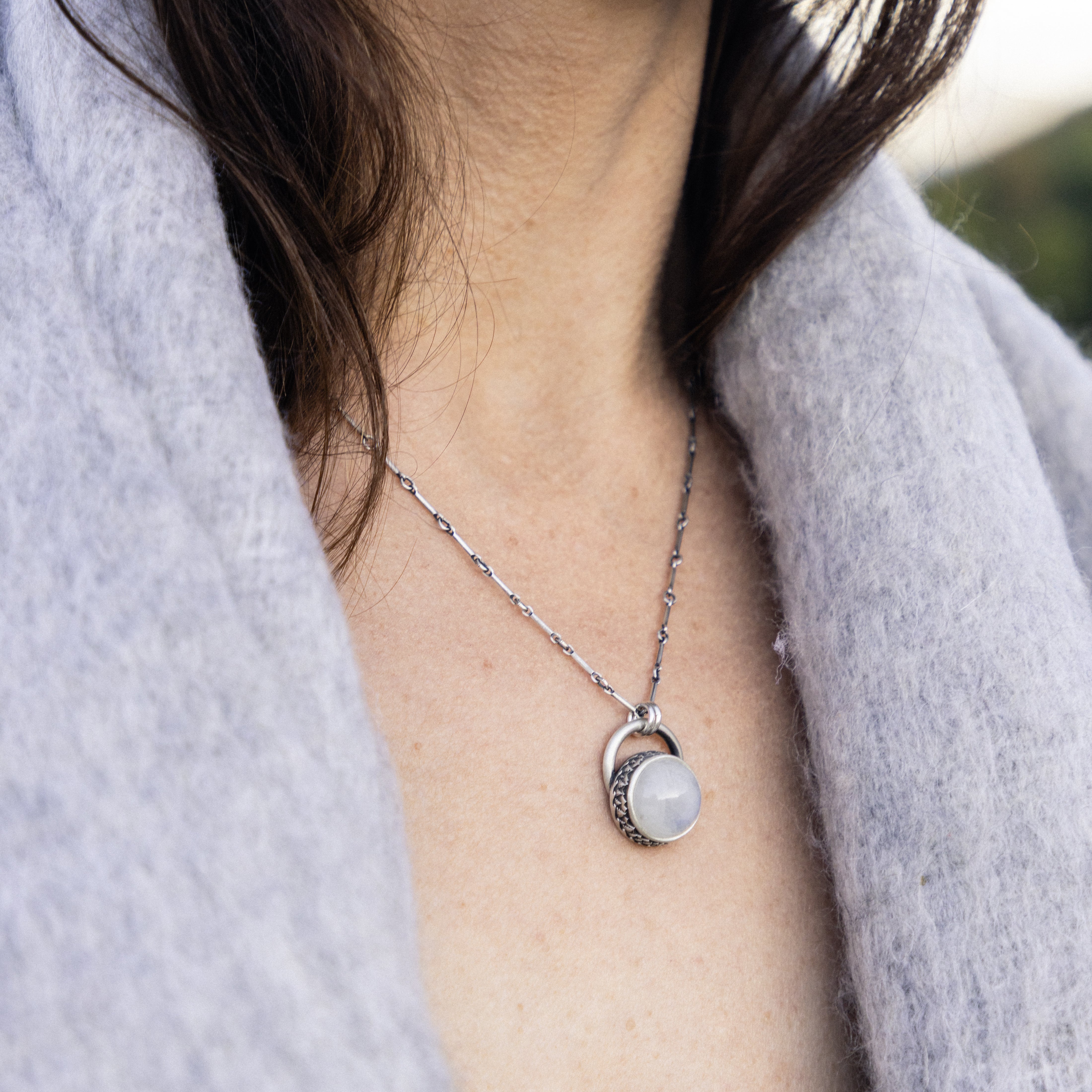 Rainbow Moonstone Necklace
