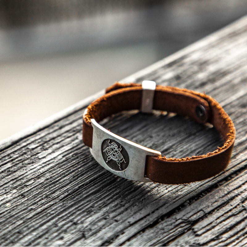 Hodge Junebug Leather Bracelet