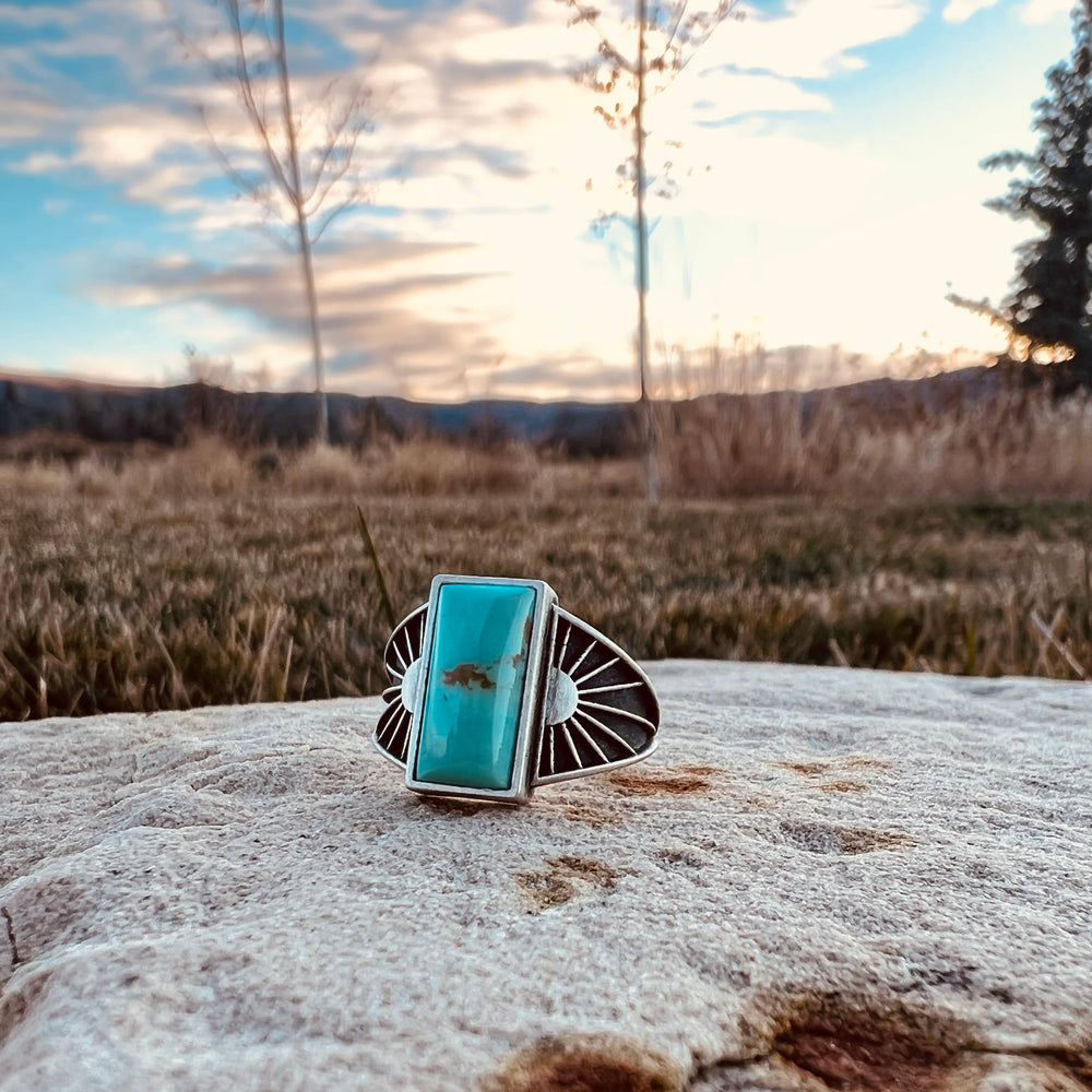Turquoise Sunray Ring