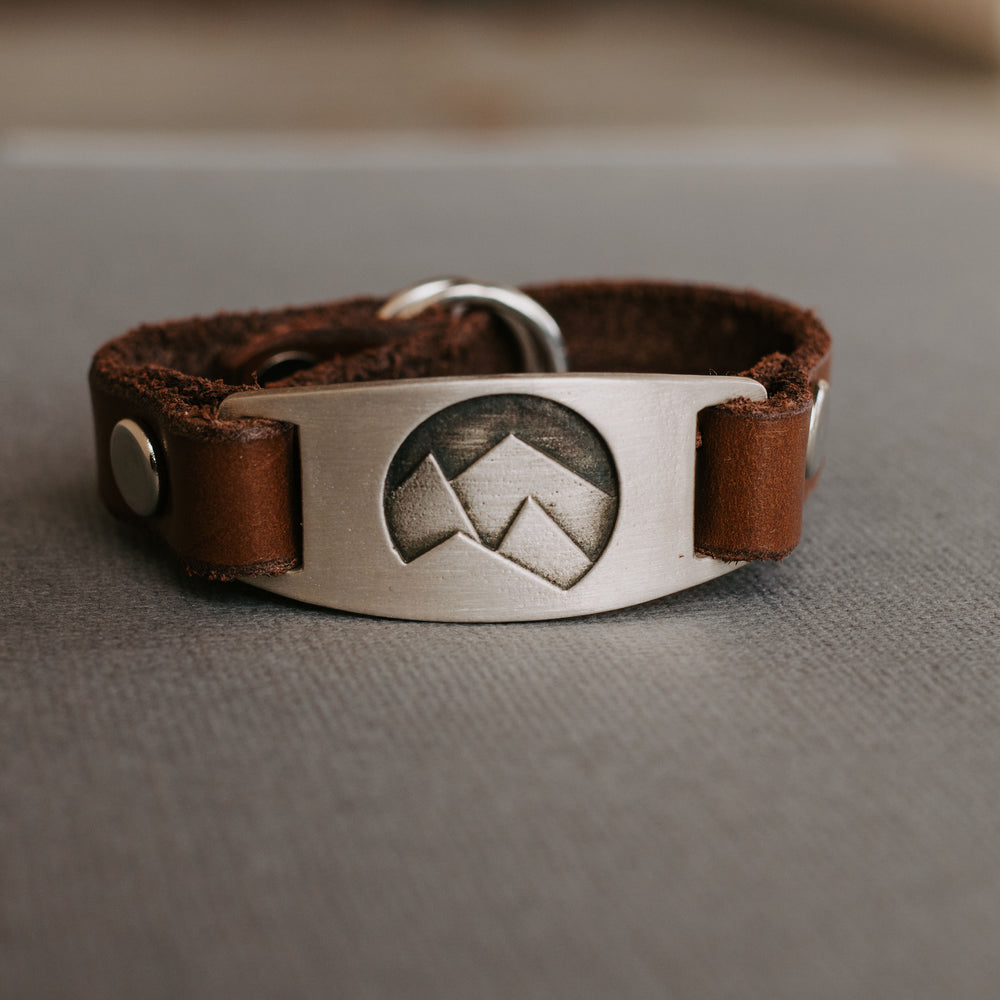 Leather Mountain Bracelet